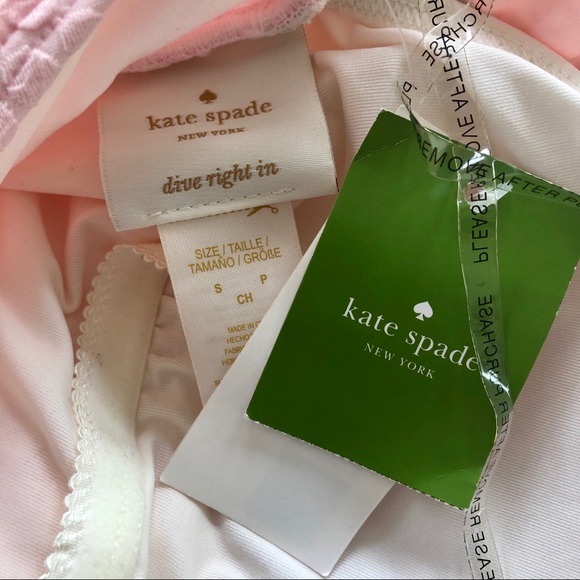 Kate space marina dot jacquard pink swim one piece - Picture 6 of 7